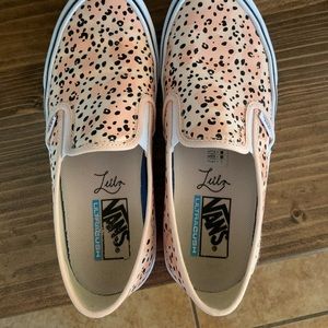 Like new- animal print vans